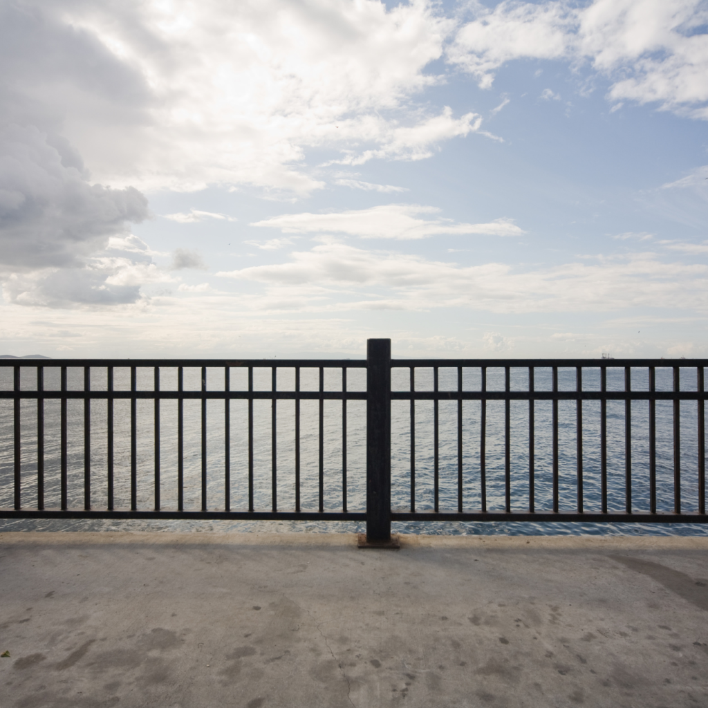 Metal commercial fencing
